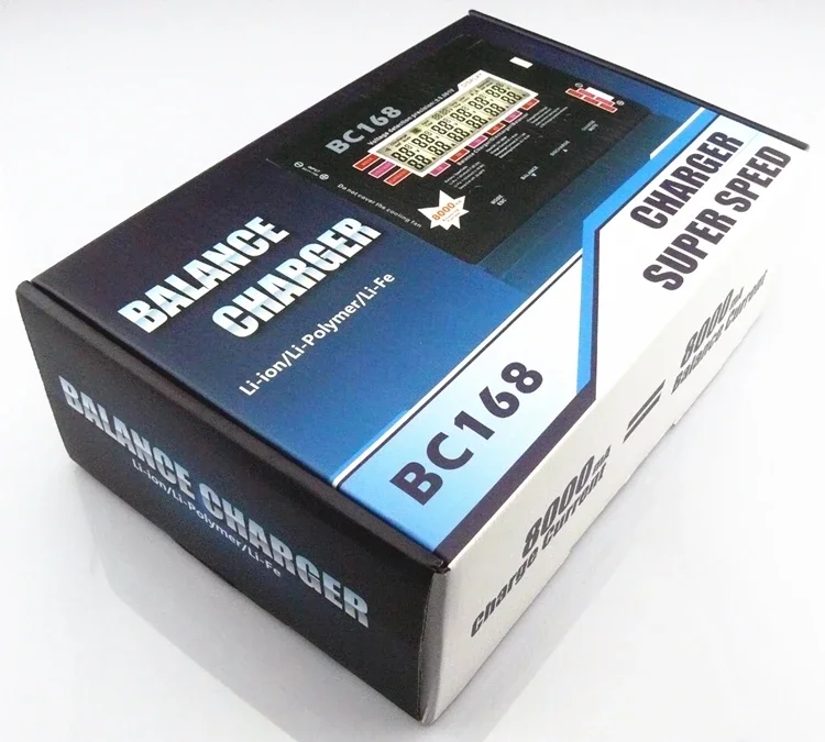 AOK BC168 1-6S 8A 200W Суперскоростное интеллектуальное балансное зарядное устройство/разрядник с ЖК-дисплеем 4,35-4,45 В для акумулятора UNA6 UNA9 A6 A9 UN Lipo/HV
AOK BC168 1-6S 8A 200W Суперскоростное интеллектуальное балансное зарядное устройство/разрядник с ЖК-дисплеем 4,35-4,45 В для акумулятора UNA6 UNA9 A6 A9 UN Lipo/HV