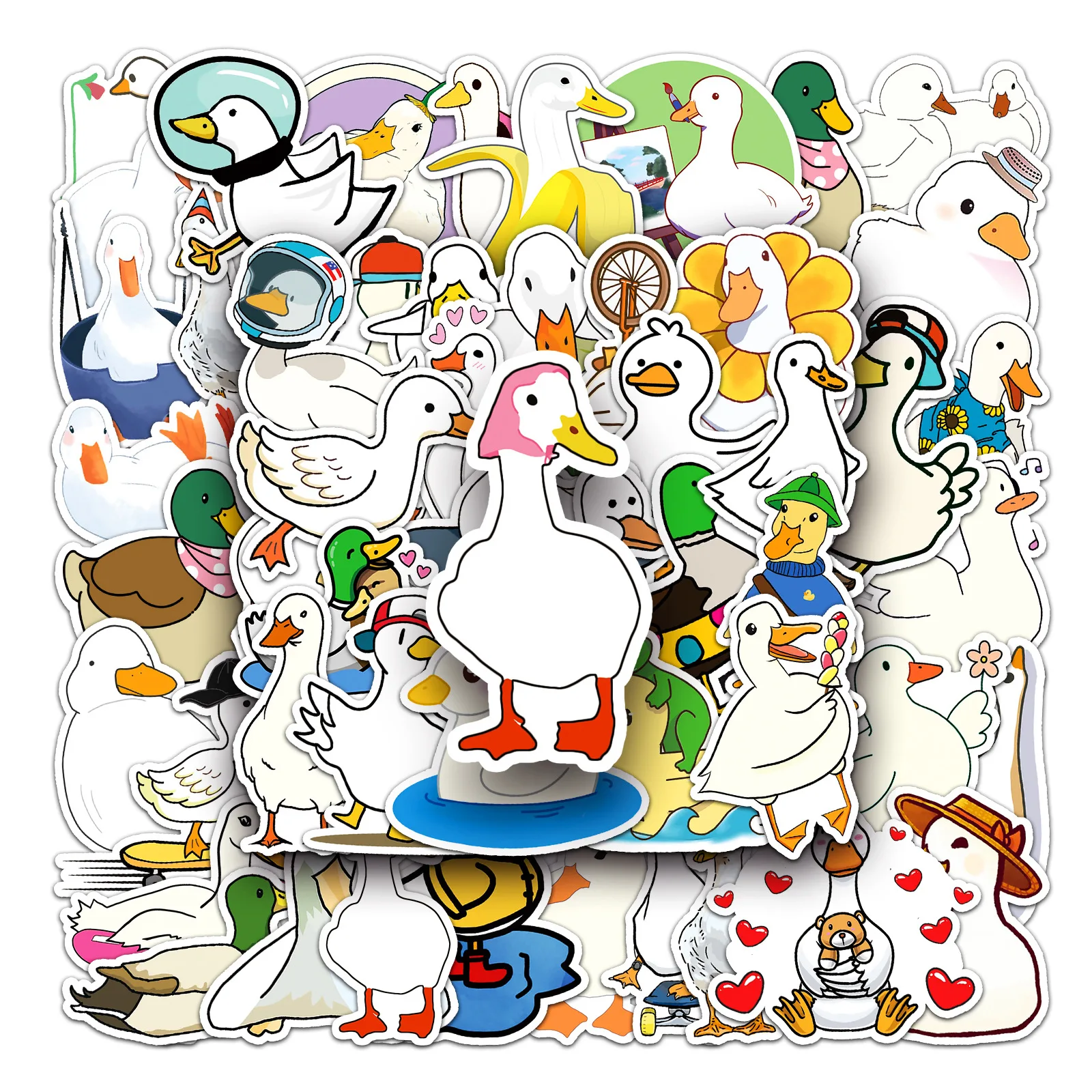 50Pcs cute duck cartoon graffiti DIY Decoratio phone Luggage Laptop Guitar Bike Skateboard fridge helmetKid Toy waterpro sticker
50Pcs cute duck cartoon graffiti DIY Decoratio phone Luggage Laptop Guitar Bike Skateboard fridge helmetKid Toy waterpro sticker