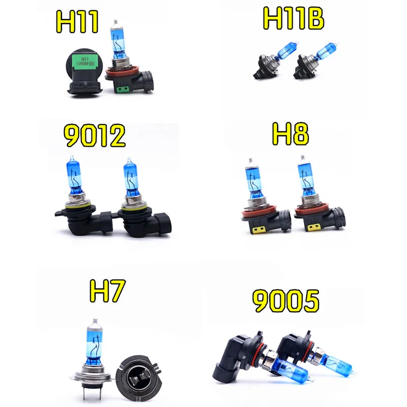 Car halogen bulb H4 H7 H11 cool blue 12V high low beam 55W fog lamp H8 H9 H10 HB3 HB4 HIR2 9005 9006 headlight 5000K
Car halogen bulb H4 H7 H11 cool blue 12V high low beam 55W fog lamp H8 H9 H10 HB3 HB4 HIR2 9005 9006 headlight 5000K