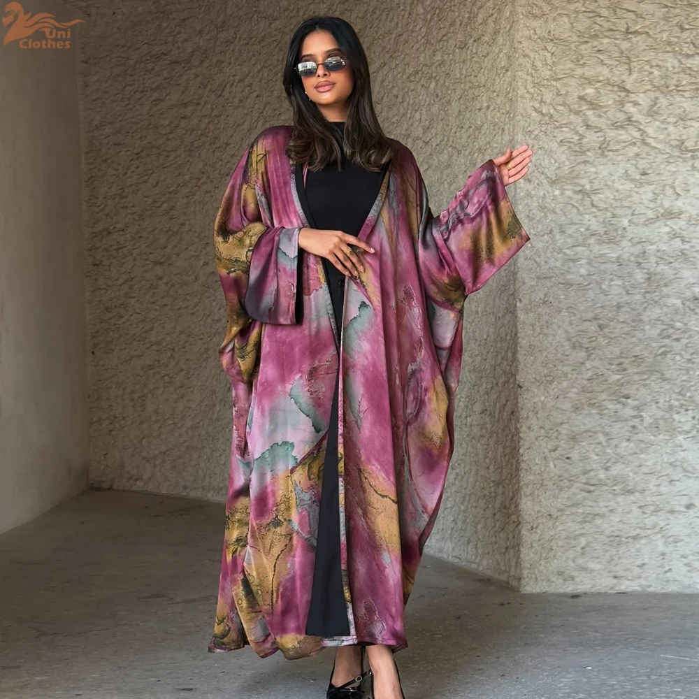 Zahraa Luxury Ramadan Satin Floral Abaya with Hijab Summer Open Kimono Kaftan for Muslim Women Islamic Dubai Femme Clothing
Zahraa Luxury Ramadan Satin Floral Abaya with Hijab Summer Open Kimono Kaftan for Muslim Women Islamic Dubai Femme Clothing
