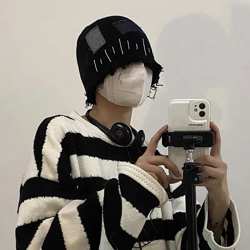 Wasteland style old hip-hop American knitted hat men's niche Korean style wool hat atmosphere showing small basin hat women
Wasteland style old hip-hop American knitted hat men's niche Korean style wool hat atmosphere showing small basin hat women