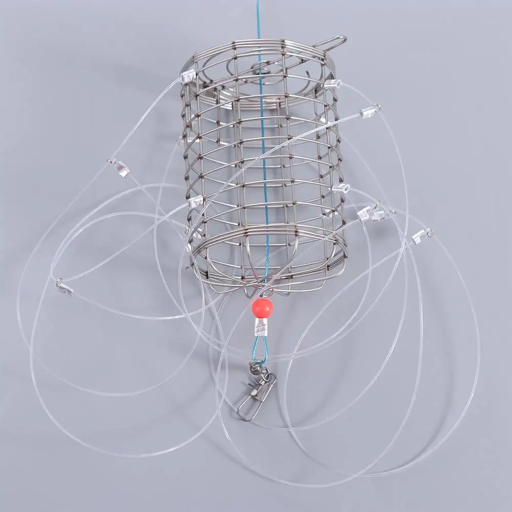 Stainless Steel Crab Catching Tool Lure Trap Fish Cage 8 Laps Crab Fishing Cages Steel Wire Feeder Crab Trap Catching Tool
Stainless Steel Crab Catching Tool Lure Trap Fish Cage 8 Laps Crab Fishing Cages Steel Wire Feeder Crab Trap Catching Tool