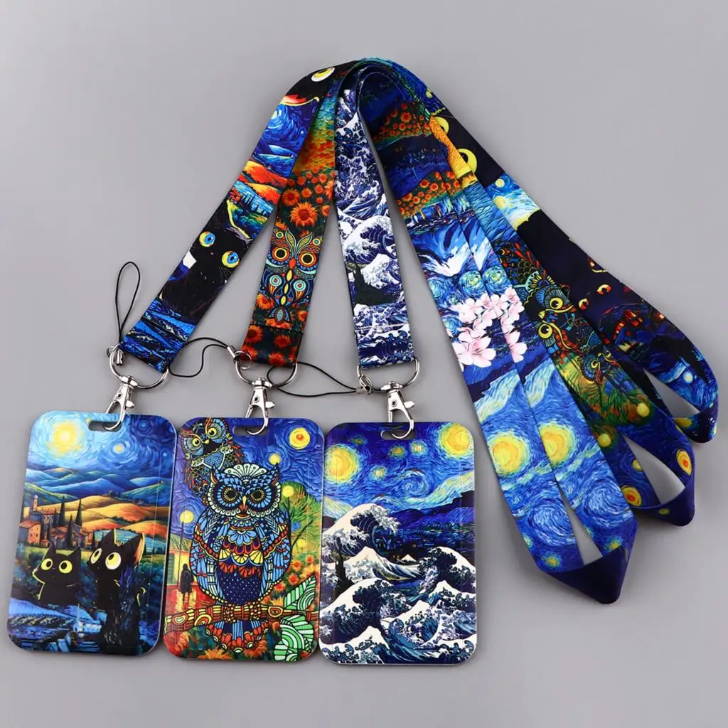 LX1292 Retro Oil Painting Style Lanyard For Keys ID Credit Bank Card Cover Badge Holder Phone Charm Keyring Keychain Accessories
LX1292 Retro Oil Painting Style Lanyard For Keys ID Credit Bank Card Cover Badge Holder Phone Charm Keyring Keychain Accessories