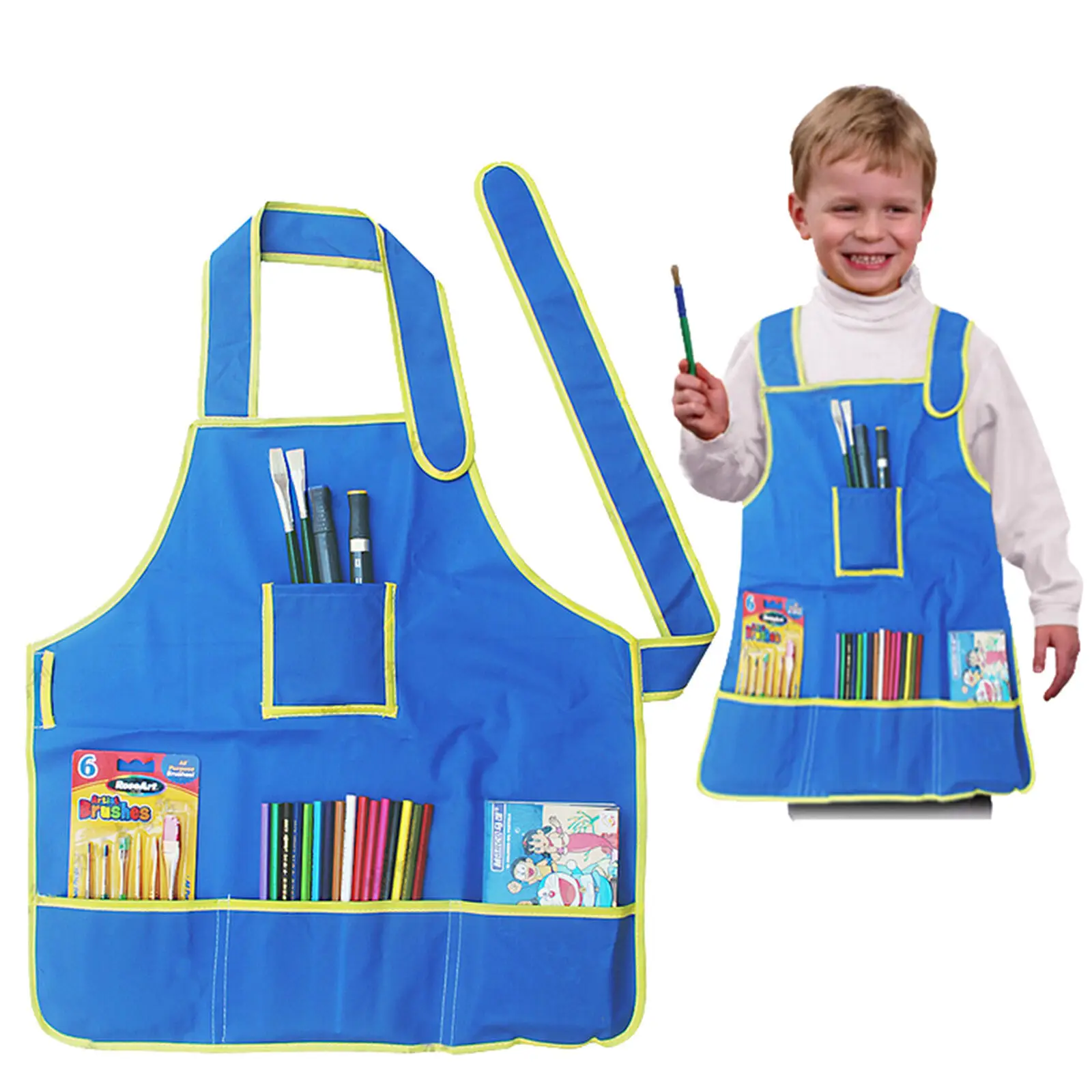Children Painting Apron Waterproof Blue 19x187 Inch Smock for Kids Drawing Art Craft Four Pockets Painting Smock
Children Painting Apron Waterproof Blue 19x187 Inch Smock for Kids Drawing Art Craft Four Pockets Painting Smock