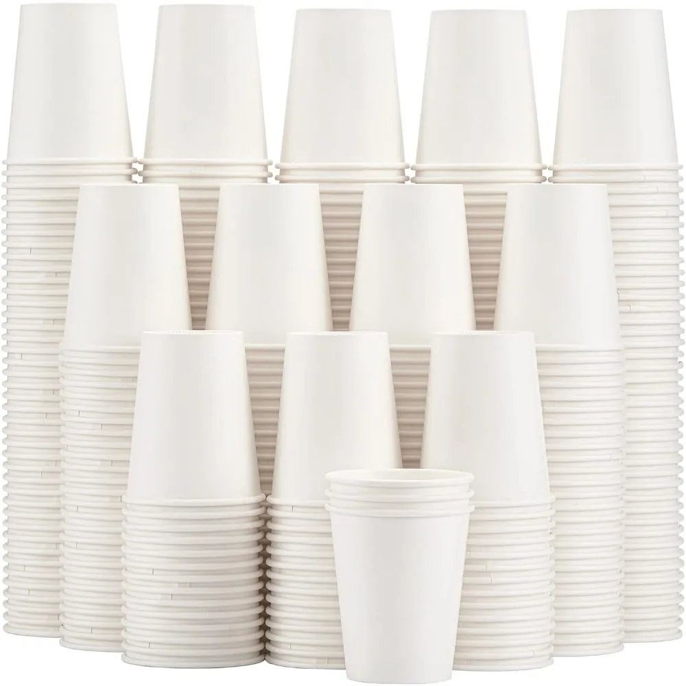 300 Count 8oz Disposable White Paper Cups for Hot Cold Drinks Office Party Travel
300 Count 8oz Disposable White Paper Cups for Hot Cold Drinks Office Party Travel