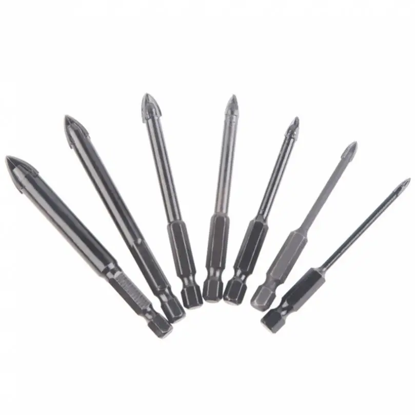 7pcs Hexagonal Handle Glass Drill Bits for Glass Ceramic, Black Hex Shank Hole Opener Woodworking Drill Bits
7pcs Hexagonal Handle Glass Drill Bits for Glass Ceramic, Black Hex Shank Hole Opener Woodworking Drill Bits