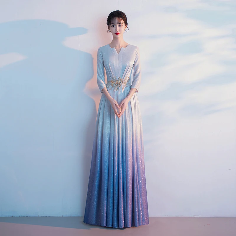 Ele Long Skirt Chorus Performance Costume Women's Dr Stage Performance Solo Conductor Host Ceremony Host Outfit
Ele Long Skirt Chorus Performance Costume Women's Dr Stage Performance Solo Conductor Host Ceremony Host Outfit