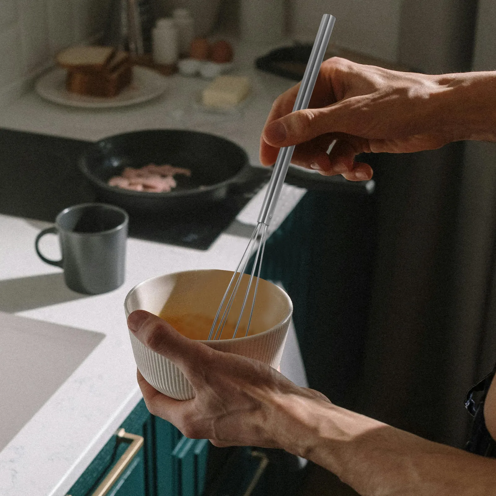 Мини-венчик из нержавеющей стали с удлиненной ручкой, легкий, для взбивания яиц, для дома, кухни, кемпинга, выпечки, приготовления кремов и соусов
Мини-венчик из нержавеющей стали с удлиненной ручкой, легкий, для взбивания яиц, для дома, кухни, кемпинга, выпечки, приготовления кремов и соусов