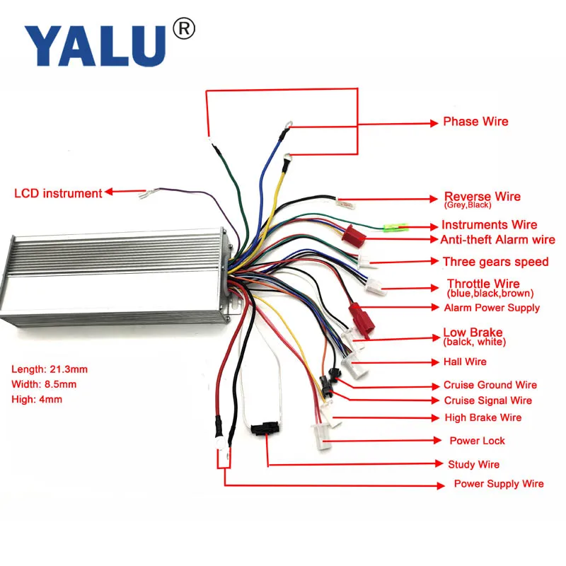 Bicycle Controller 48V/60V 1000W 1200W 1600W 1800W 2000W Electric Bike Brushless Controller Electrique BLDC Ebike Controller
Bicycle Controller 48V/60V 1000W 1200W 1600W 1800W 2000W Electric Bike Brushless Controller Electrique BLDC Ebike Controller
