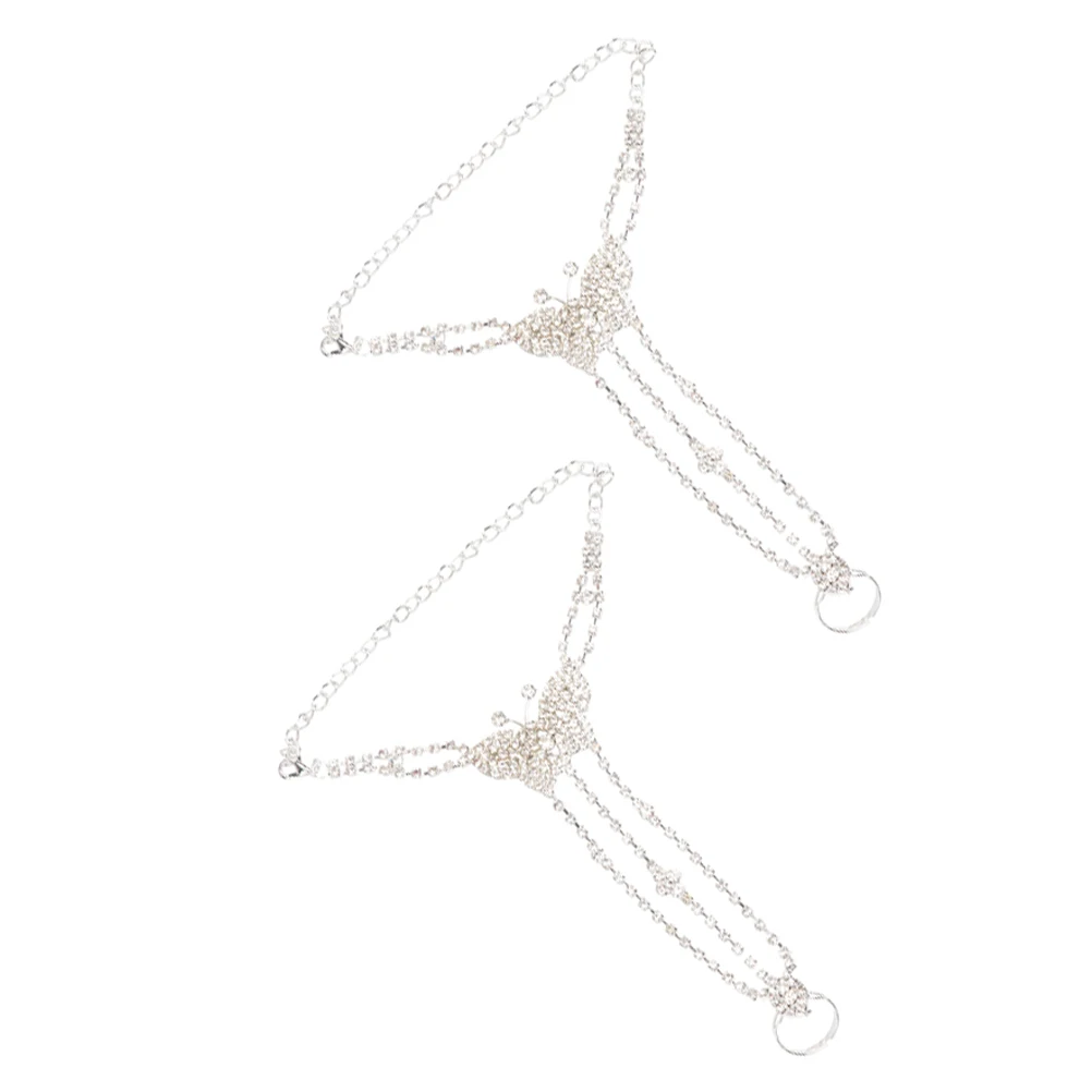 Rhinestone Anklet Women Adjustable Beach Foot Chains Jewelry Anklets Bride Foot Chain Girls Bracelet Lightweight Comfortable
Rhinestone Anklet Women Adjustable Beach Foot Chains Jewelry Anklets Bride Foot Chain Girls Bracelet Lightweight Comfortable
