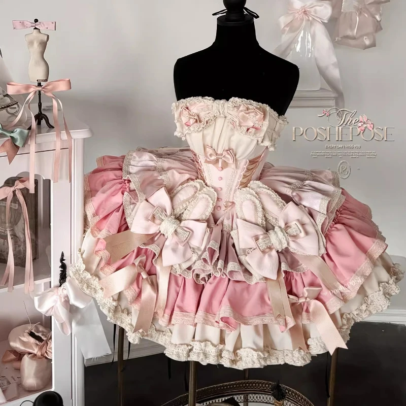 Ins Kpop Girls Birthday Lolita Tutu Dress Trailing Princess Adult Party Dress Women Wedding High Quality Photography Clothes
Ins Kpop Girls Birthday Lolita Tutu Dress Trailing Princess Adult Party Dress Women Wedding High Quality Photography Clothes