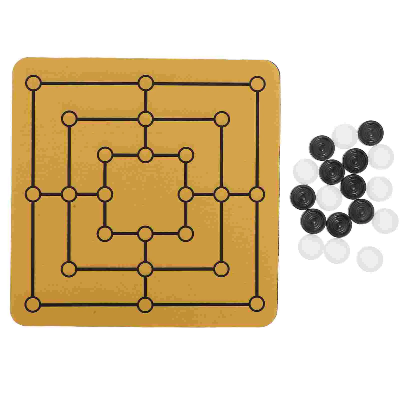 1 Set Nine Mens Board Game Portable Family Fun Strategy Game Dual Purpose Rubber Mouse Pad Compact Design
1 Set Nine Mens Board Game Portable Family Fun Strategy Game Dual Purpose Rubber Mouse Pad Compact Design