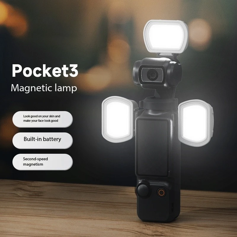 Заполняющий свет для DJI Osmo Pocket 3, магнитные заполняющие огни, 3-уровневый мягкий свет, светодиодный светильник для видеосъемки, прямой трансляции, видеоблог
Заполняющий свет для DJI Osmo Pocket 3, магнитные заполняющие огни, 3-уровневый мягкий свет, светодиодный светильник для видеосъемки, прямой трансляции, видеоблог