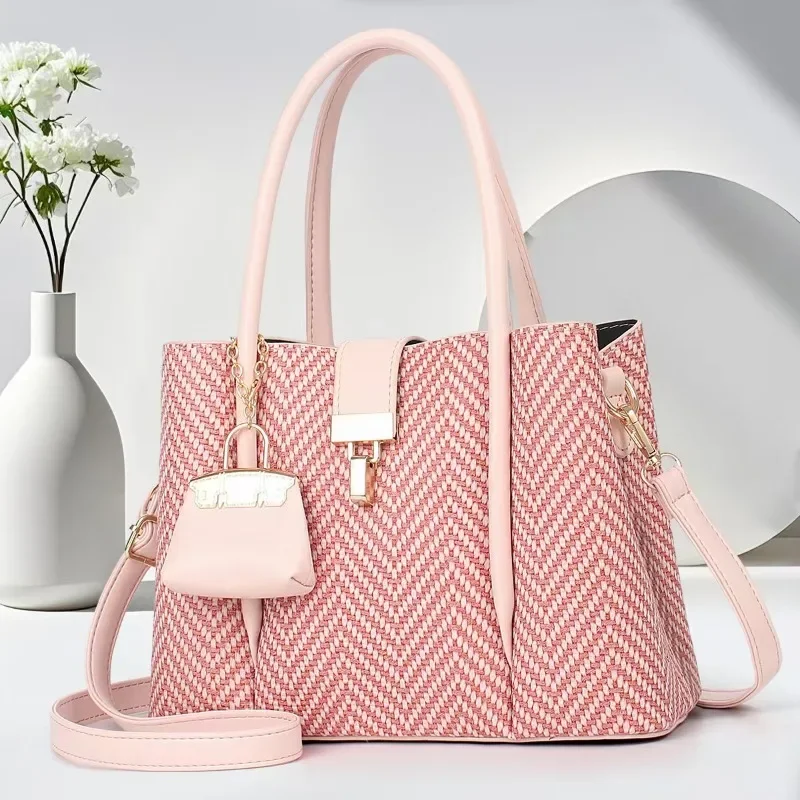 New Woven Tote Bag Women Fashionable Spacious Shoulder Crossbody Purse High-Quality Versatile Handbag Elegant Casual Bag
New Woven Tote Bag Women Fashionable Spacious Shoulder Crossbody Purse High-Quality Versatile Handbag Elegant Casual Bag