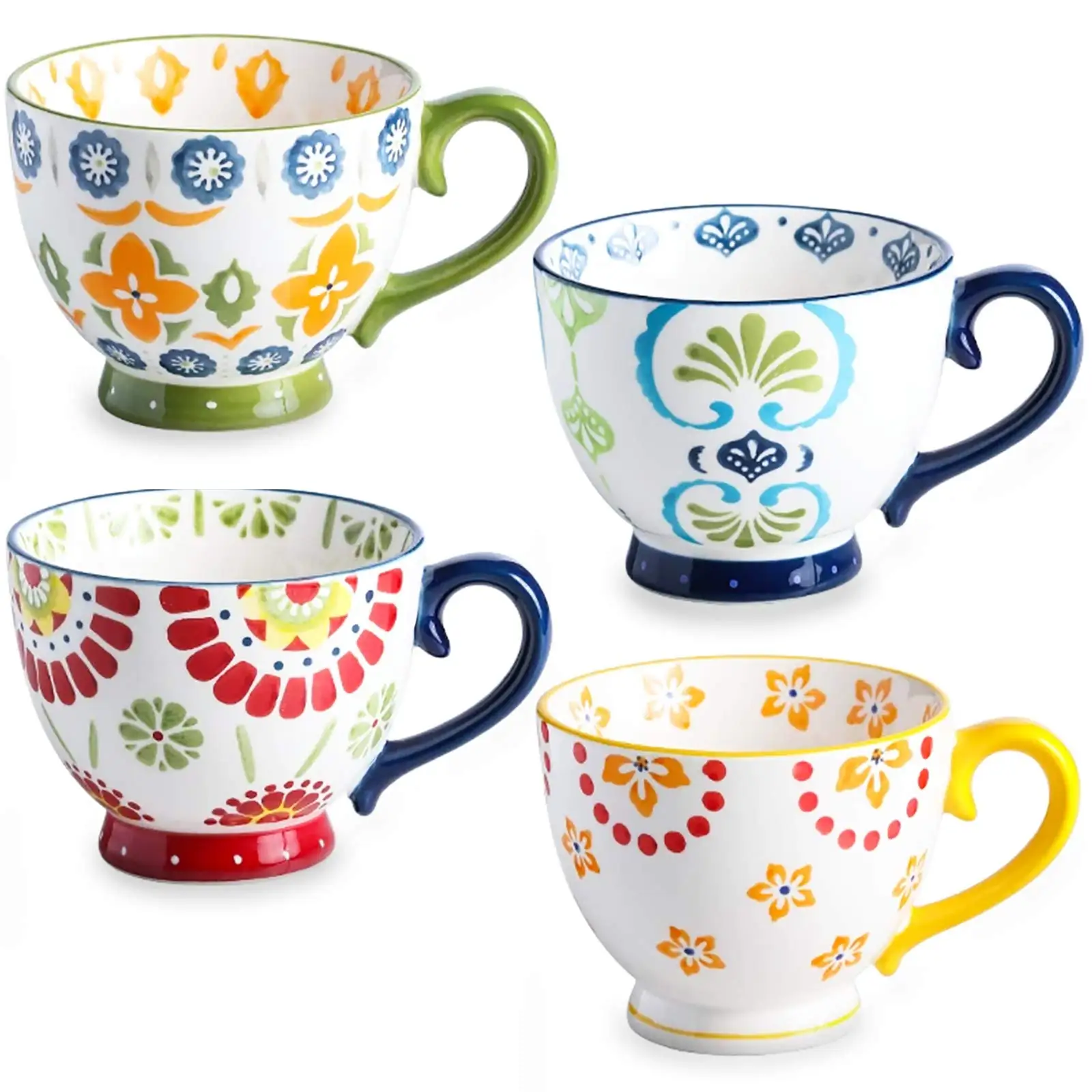 Ceramic Coffee Mug Hand-painted Flower Pattern Vintage Creative Coffee Mug Water Mug
Ceramic Coffee Mug Hand-painted Flower Pattern Vintage Creative Coffee Mug Water Mug