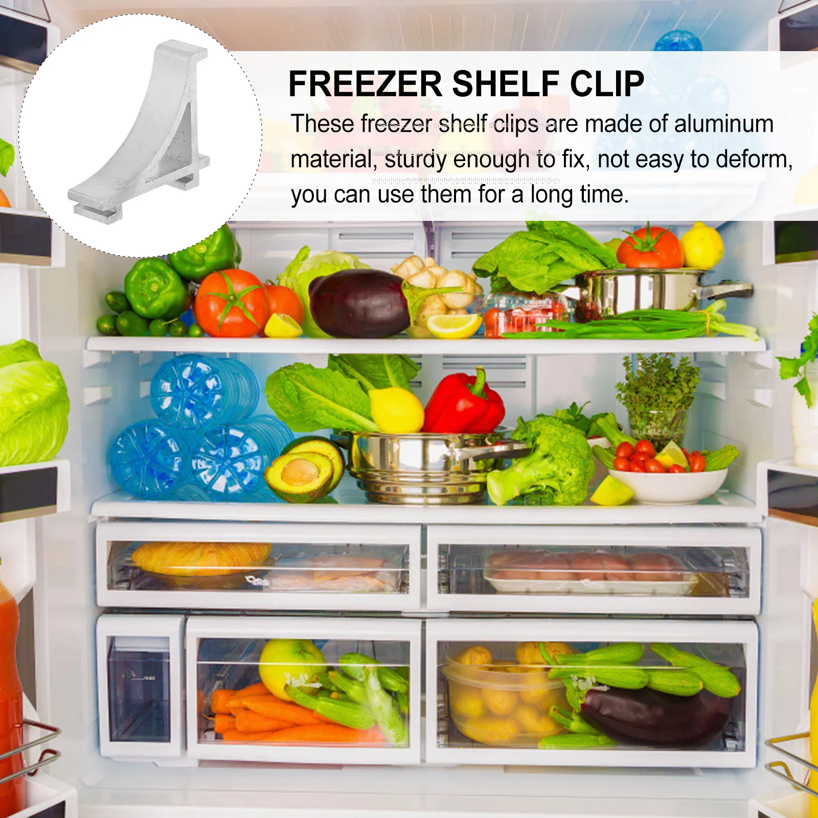 10pcs Stainless Refrigerator Clamp Hooks Freezer Shelf Clips Refrigerator Clamps Cooler Braces Practical Hardware
10pcs Stainless Refrigerator Clamp Hooks Freezer Shelf Clips Refrigerator Clamps Cooler Braces Practical Hardware