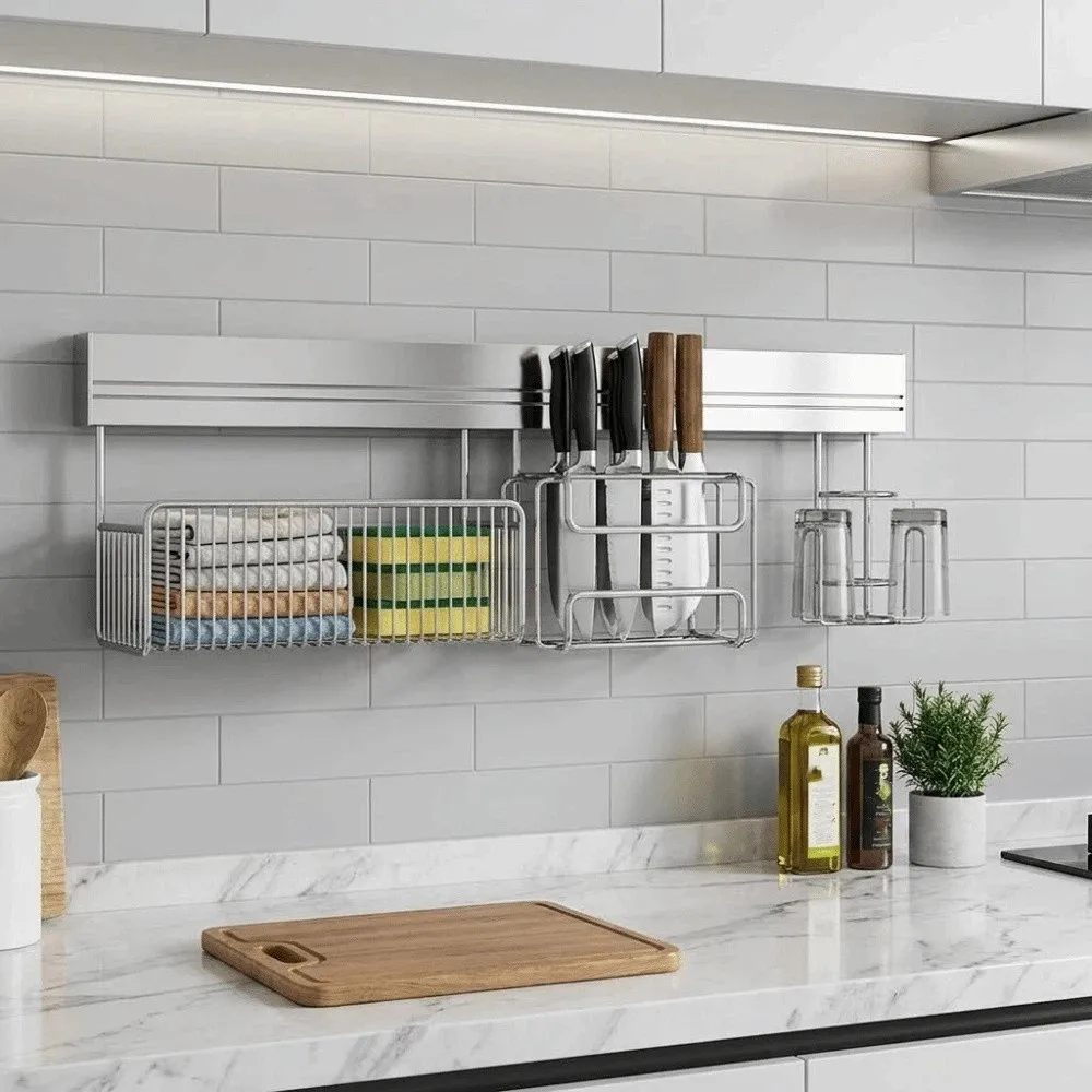 Stainless Steel Punch-free Wall Storage Rack Rust-Resistant Wall Mounted Bathroom Wall Mount Organizer Sturdy Structure
Stainless Steel Punch-free Wall Storage Rack Rust-Resistant Wall Mounted Bathroom Wall Mount Organizer Sturdy Structure