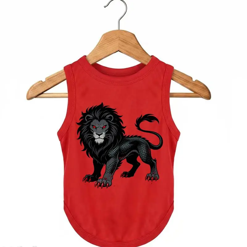 Summer Dog Vest, Lion Print Puppy Shirt, Breathable Pet Tank Top for Hot Weather, Small Medium Dogs
Summer Dog Vest, Lion Print Puppy Shirt, Breathable Pet Tank Top for Hot Weather, Small Medium Dogs