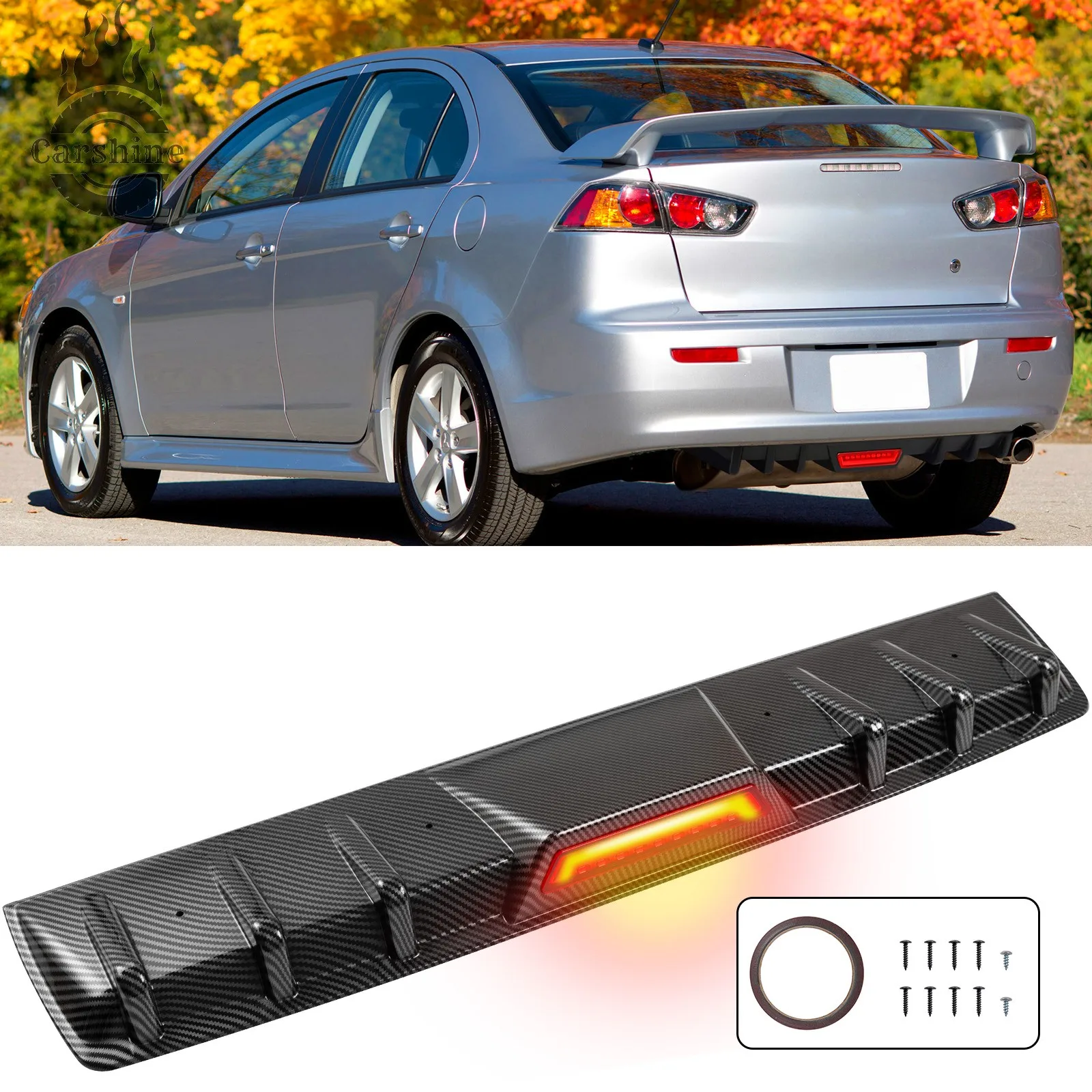For Mitsubishi Lancer CJ & CF Rear Bumper Diffuser Lip w/LED Brake Light Carbon
For Mitsubishi Lancer CJ & CF Rear Bumper Diffuser Lip w/LED Brake Light Carbon
