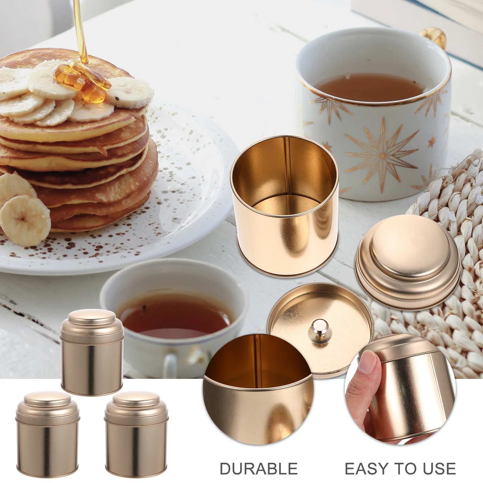 3 Pcs Aromatherapy Wax Tin Can Tea Canisters Household Container Organizer Loose Lovers
3 Pcs Aromatherapy Wax Tin Can Tea Canisters Household Container Organizer Loose Lovers