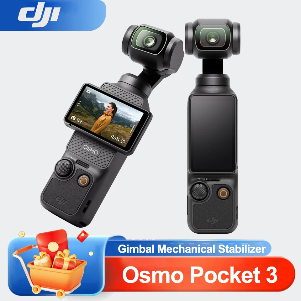 DJI Osmo Pocket 3 Pocket-Sized Vlogging Camera Full-Pixel Fast Focusing 3-Axis Gimbal Mechanical Stabilization Rotatable Screen
DJI Osmo Pocket 3 Pocket-Sized Vlogging Camera Full-Pixel Fast Focusing 3-Axis Gimbal Mechanical Stabilization Rotatable Screen