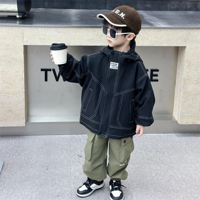 Trench Outerwear Turn-down Collar Zipper Full Sleeve 2025 Spring Loods Cotton Simple Clean Fashion Casual Comfortable Kid Unisex
Trench Outerwear Turn-down Collar Zipper Full Sleeve 2025 Spring Loods Cotton Simple Clean Fashion Casual Comfortable Kid Unisex