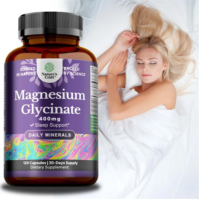 Magnesium Glycinate Supplement 400mg - Heart,Nerve and Bone Support,Helps Cramp Defense for Leg Cramps, Pure Magnesium for Sleep
Magnesium Glycinate Supplement 400mg - Heart,Nerve and Bone Support,Helps Cramp Defense for Leg Cramps, Pure Magnesium for Sleep