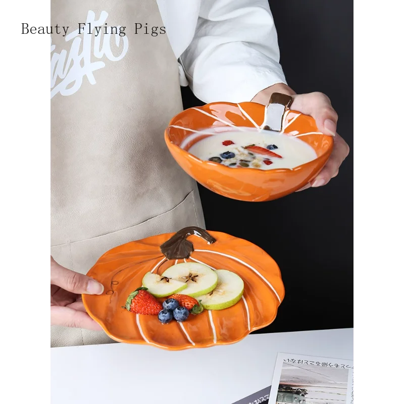 1PCS Ceramic Creative Personalized Pumpkin Baby Food Fruit Salad Bowl Breakfast Bowl porcelain tableware
1PCS Ceramic Creative Personalized Pumpkin Baby Food Fruit Salad Bowl Breakfast Bowl porcelain tableware