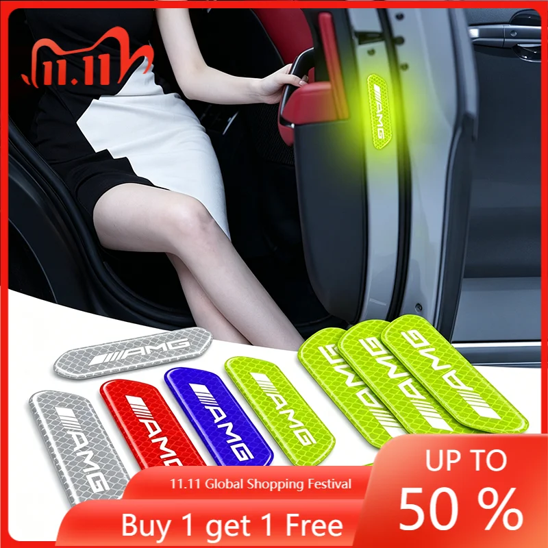 4PCS/set Car Reflective Strips Warning Stickers Car Styling For Mercedes Benz A200 A180 W177 CLA GLA AMG A C E CLS Class
4PCS/set Car Reflective Strips Warning Stickers Car Styling For Mercedes Benz A200 A180 W177 CLA GLA AMG A C E CLS Class