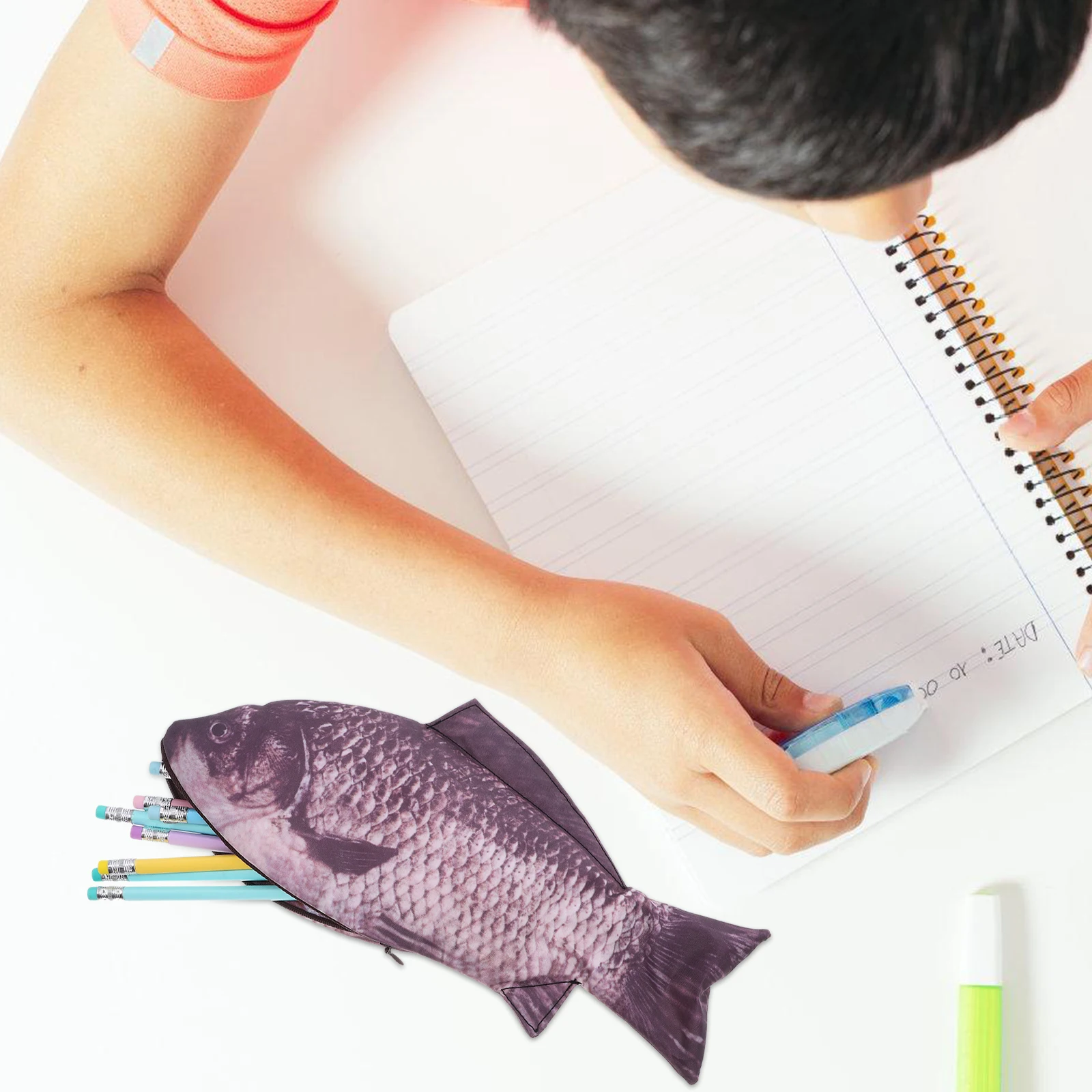 Simulated Fish Pen Bag Multifunctional Shaped Adults Funny Pencil with Zipper Pouch Miss
Simulated Fish Pen Bag Multifunctional Shaped Adults Funny Pencil with Zipper Pouch Miss