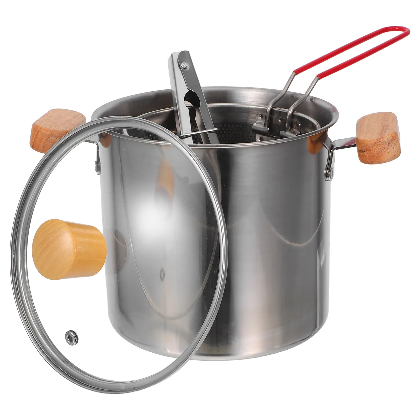 3L Stainless Steel Deep Fryer Pot Double Handle Deep Design Basket Oil Fryer Pan for Frying Boiling Stewing Kitchen Use
3L Stainless Steel Deep Fryer Pot Double Handle Deep Design Basket Oil Fryer Pan for Frying Boiling Stewing Kitchen Use