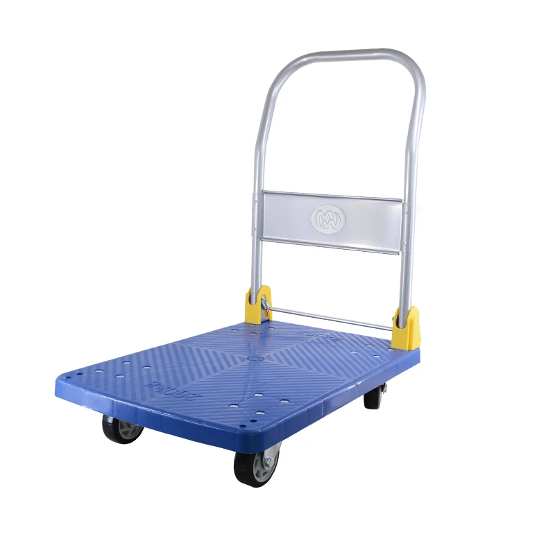 60*90cm Foldable Trolley Platform Hand Cart Plastic Hand Trucks 400 kg for Transportation
60*90cm Foldable Trolley Platform Hand Cart Plastic Hand Trucks 400 kg for Transportation