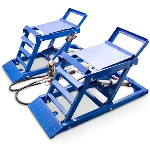 2 Ton Vehicle Tool Adjustable Car Lift Ramp Pair Portable Steel Hydraulic Jack Lifter With CE