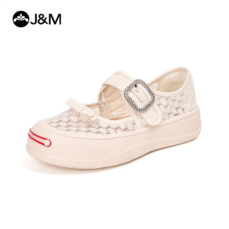 J&M Women Casual Shoes 2024 Lady Mesh Breathable Loafer Spring Summer Slip-on Shoes White Shoes Rhinestone Buckle Sneakers
J&M Women Casual Shoes 2024 Lady Mesh Breathable Loafer Spring Summer Slip-on Shoes White Shoes Rhinestone Buckle Sneakers
