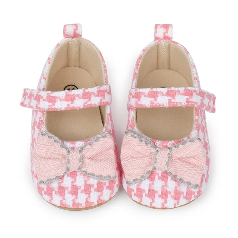 Baby Girl Mary Jane Flats Cute Hounstooth Print Dress Shoes Non-Slip Crib Shoes for Infants
Baby Girl Mary Jane Flats Cute Hounstooth Print Dress Shoes Non-Slip Crib Shoes for Infants