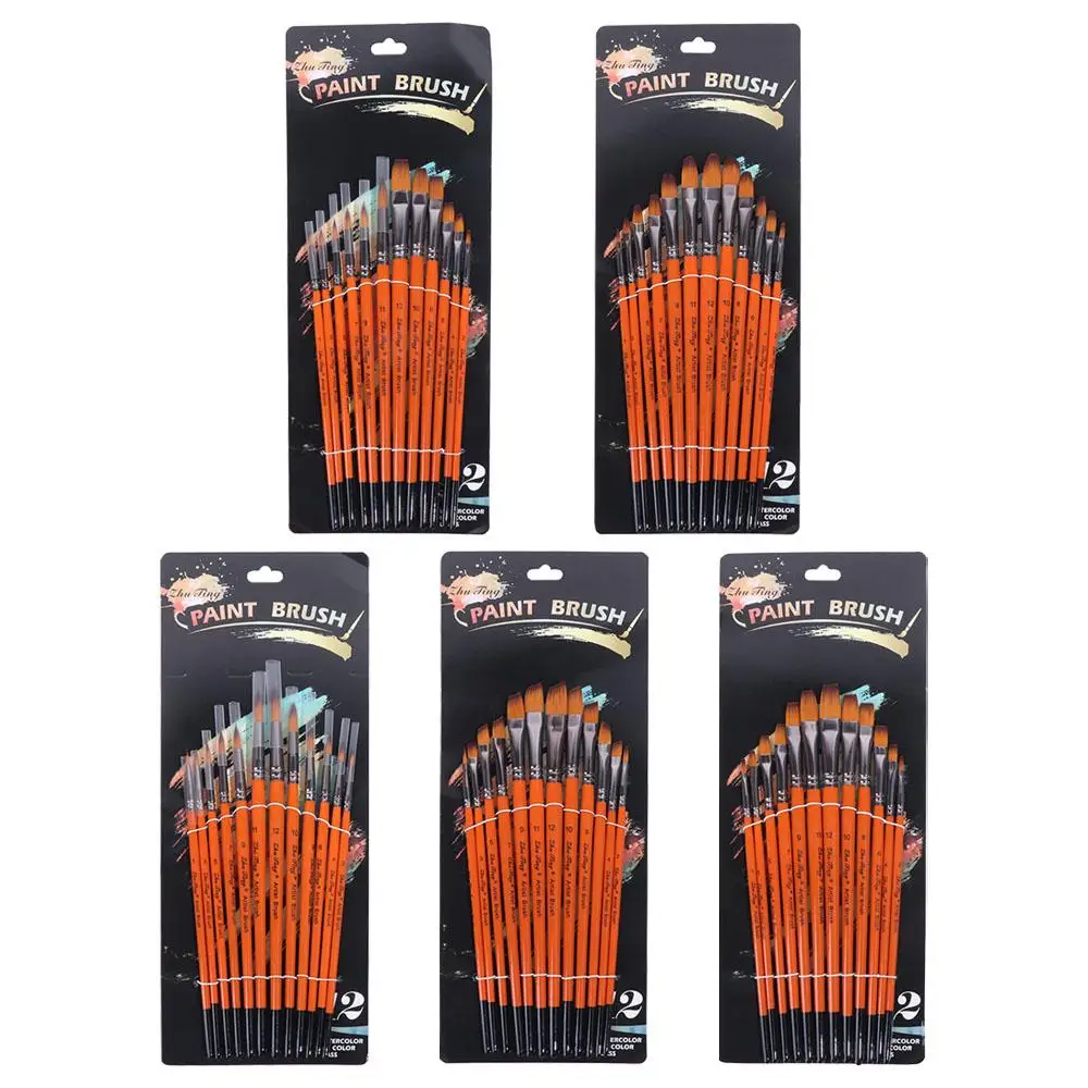 12pcs/set Multifunctional Painting Brush Set Professional Nylon Watercolor Drawing Brushes Wooden Handle Orange
12pcs/set Multifunctional Painting Brush Set Professional Nylon Watercolor Drawing Brushes Wooden Handle Orange