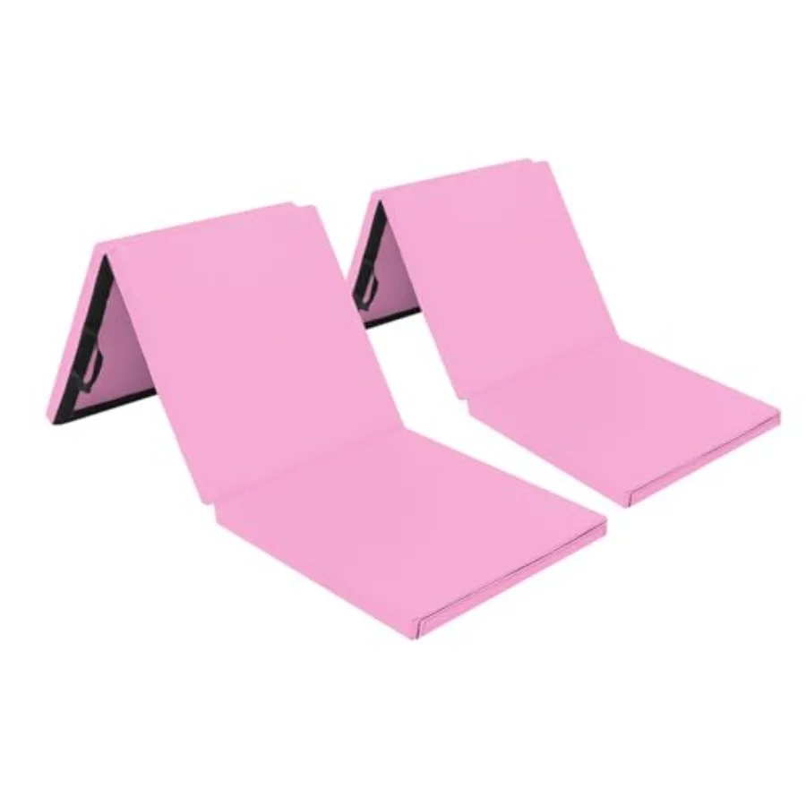 Gymnastics mat for exercise and aerobics PU leather black 6' tri-fold with hook loop fastener for easy storage and portability
Gymnastics mat for exercise and aerobics PU leather black 6' tri-fold with hook loop fastener for easy storage and portability