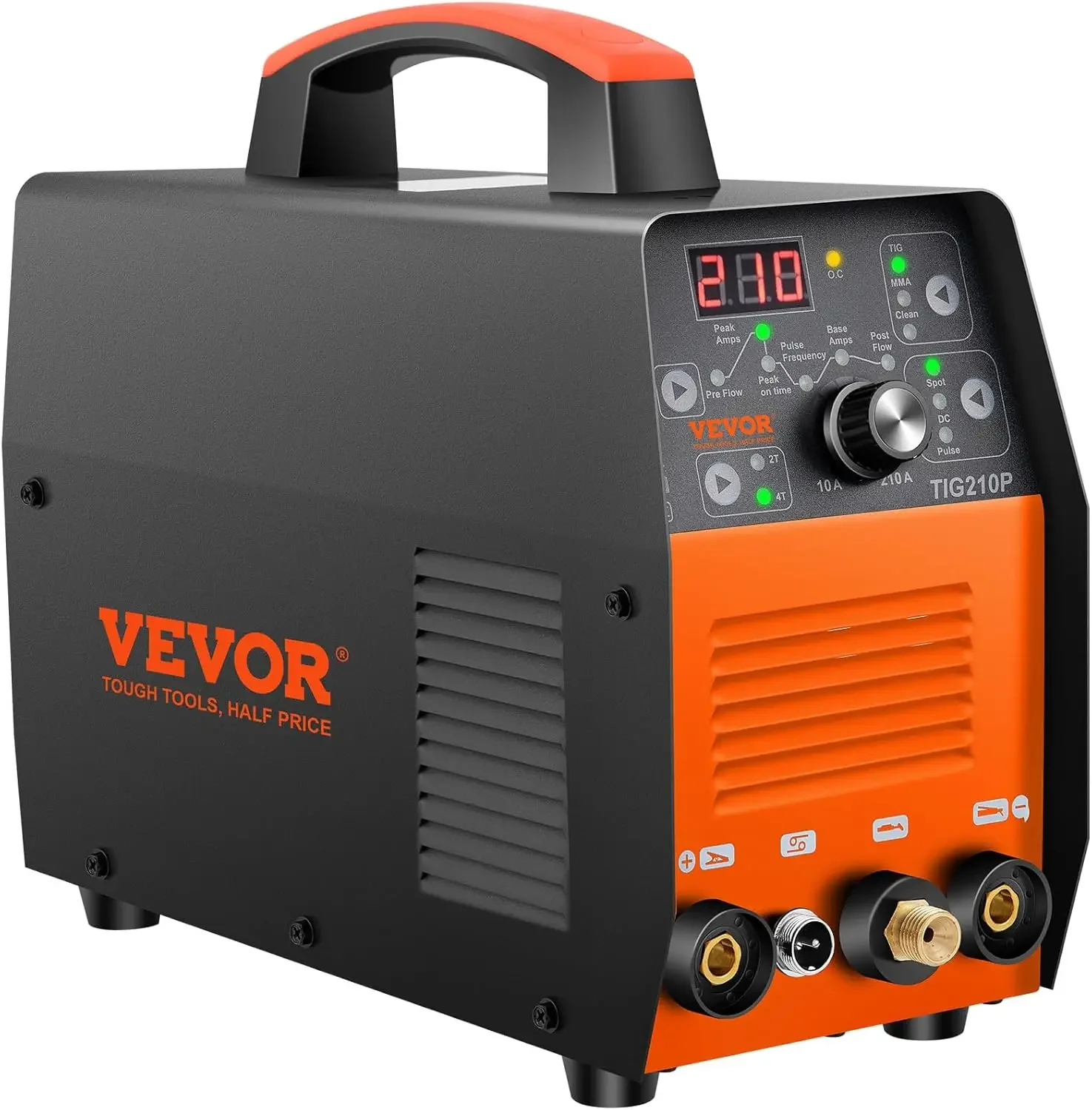 TIG Welder 210Amp, 3 in 1 Welder TIG, 110/220V Dual Voltage HF TIG/Stick/Clean Welding Machine with Pulse, IGBT Inverter
TIG Welder 210Amp, 3 in 1 Welder TIG, 110/220V Dual Voltage HF TIG/Stick/Clean Welding Machine with Pulse, IGBT Inverter