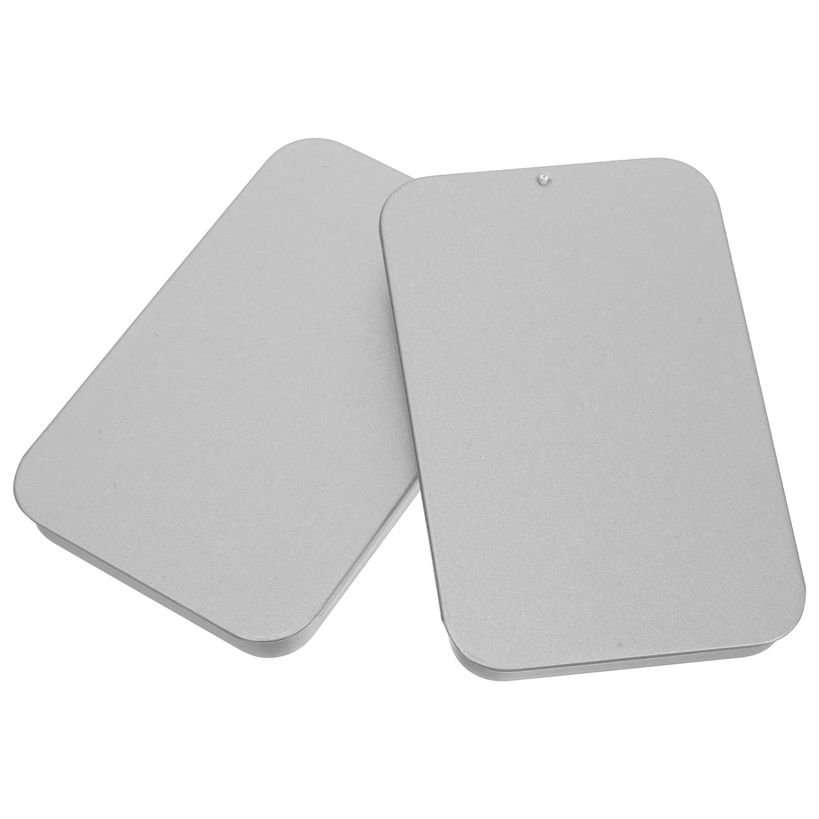 2 Pcs Balm Box Metal Tins with Lids Container Portable Dental Floss Case Push and Pull Small Boxes Silver Slide Top Containers
2 Pcs Balm Box Metal Tins with Lids Container Portable Dental Floss Case Push and Pull Small Boxes Silver Slide Top Containers