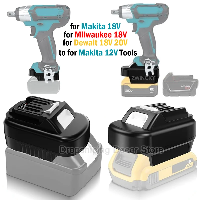 Адаптер аккумулятора для литий-ионного аккумулятора Makita/Dewalt/Milwaukee 18 В, преобразователь в аккумуляторные электроинструменты Makita 12 В BL1016 BL1021B
Адаптер аккумулятора для литий-ионного аккумулятора Makita/Dewalt/Milwaukee 18 В, преобразователь в аккумуляторные электроинструменты Makita 12 В BL1016 BL1021B