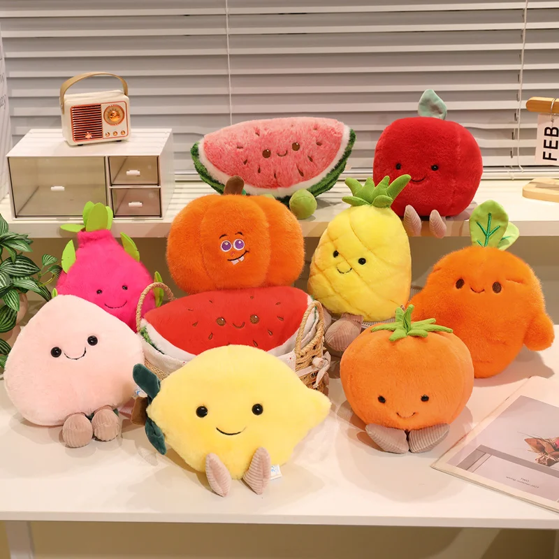 Creative Simulation Vegetables Series Pineapple Lemon Carrot Pumpkin Apple Plush Toys Baby Appease Soothing Toys Peluche Doll
Creative Simulation Vegetables Series Pineapple Lemon Carrot Pumpkin Apple Plush Toys Baby Appease Soothing Toys Peluche Doll