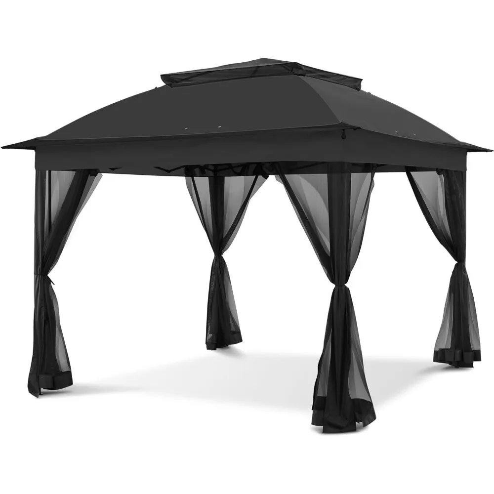 11x11 Pop Up Instant Gazebo Tent with Mosquito Netting Outdoor Canopy Shelter with 121 Square Feet of Shade (Black)
11x11 Pop Up Instant Gazebo Tent with Mosquito Netting Outdoor Canopy Shelter with 121 Square Feet of Shade (Black)