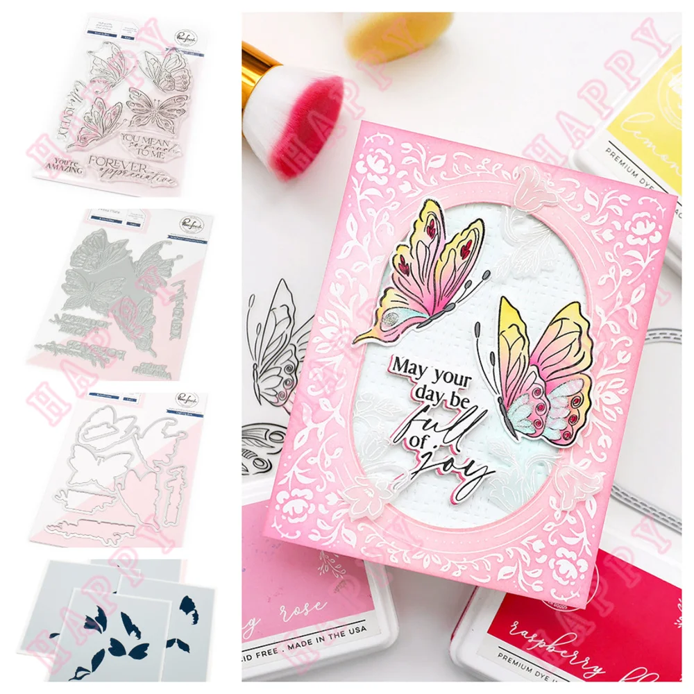 Metal Cutting Dies Stamp Stencil Hot foil Scrapbook Butterfly Bliss Decoration Embossing Template DIY Greeting Card Handmade New
Metal Cutting Dies Stamp Stencil Hot foil Scrapbook Butterfly Bliss Decoration Embossing Template DIY Greeting Card Handmade New