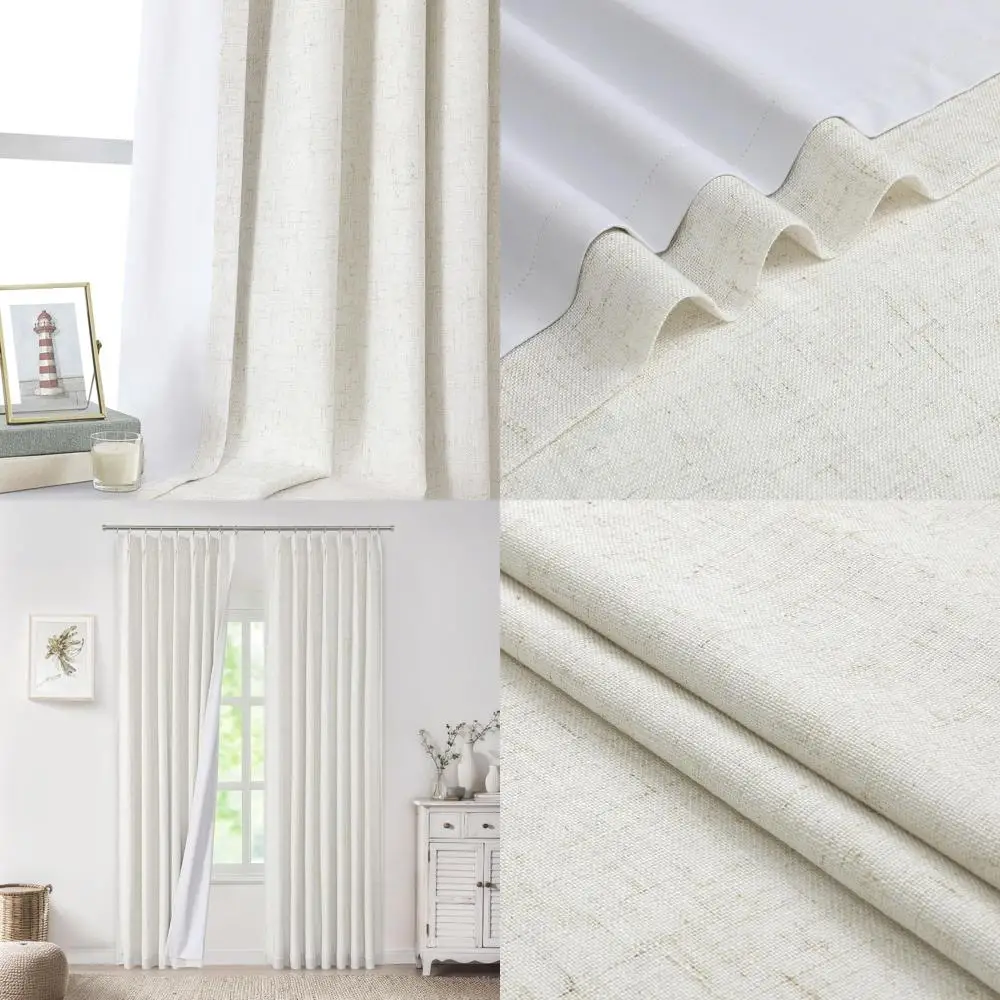 Rustic Textured Blackout Curtains 84 for Full Modern Bedroom, 40 Wx84 Lx2 Panels
Rustic Textured Blackout Curtains 84 for Full Modern Bedroom, 40 Wx84 Lx2 Panels