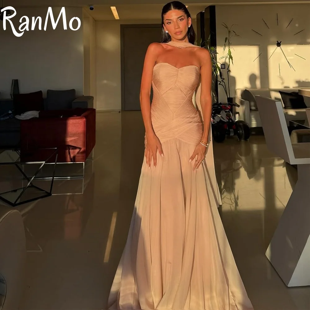 Ranmo 2025 New Customized Sweetheart Prom Dresses Mermaid Sleeveless Pleated Scarf Floor Length Party Dresses Evening Dresses
Ranmo 2025 New Customized Sweetheart Prom Dresses Mermaid Sleeveless Pleated Scarf Floor Length Party Dresses Evening Dresses