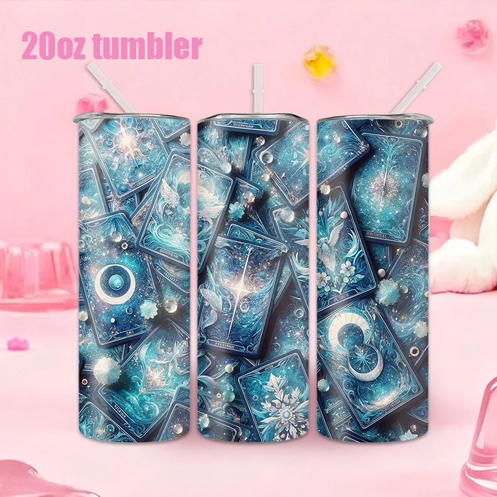 1pc Stainless Steel Water Bottle/Cup with Straw — Star, Moon, Angel, and Magic Crystal Pattern (20oz / 591ml)
1pc Stainless Steel Water Bottle/Cup with Straw — Star, Moon, Angel, and Magic Crystal Pattern (20oz / 591ml)