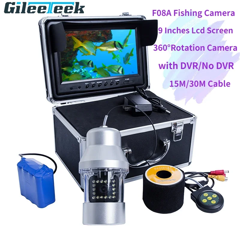 F08AL Underwater Fishing Camera 9 Inch LCD Screen Monitoring System 360 Degree Rotation Camera Fishing Finder Wide Viewing Angle
F08AL Underwater Fishing Camera 9 Inch LCD Screen Monitoring System 360 Degree Rotation Camera Fishing Finder Wide Viewing Angle