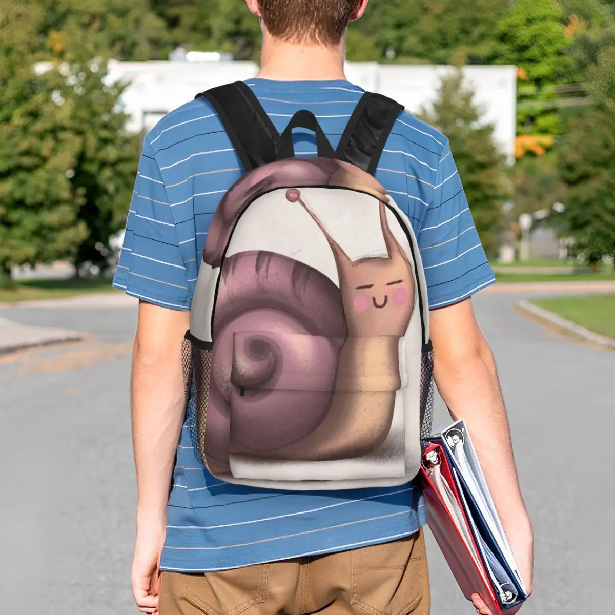 Smiling Cute Snail Backpack Student BookBag Children School Bag Laptop Shoulder Bags for Men Women
Smiling Cute Snail Backpack Student BookBag Children School Bag Laptop Shoulder Bags for Men Women