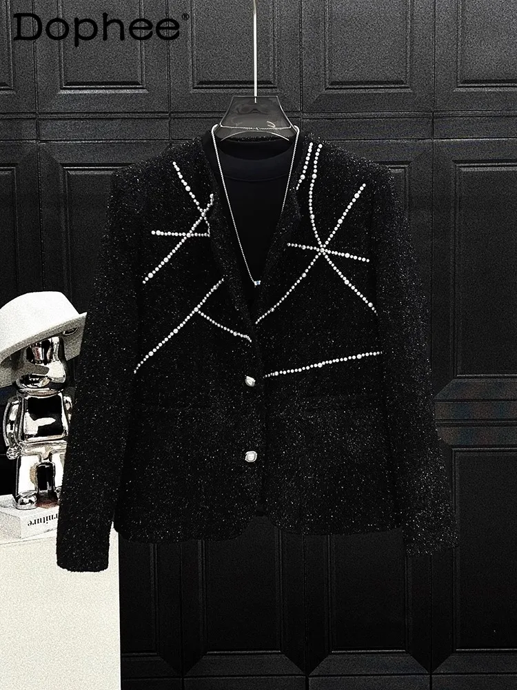 Men's 2025 Spring Autumn New Top High-end Handmade Pearl High Street Trendy Short Jackets Loose Small Fragrant Long Sleeve Coats
Men's 2025 Spring Autumn New Top High-end Handmade Pearl High Street Trendy Short Jackets Loose Small Fragrant Long Sleeve Coats