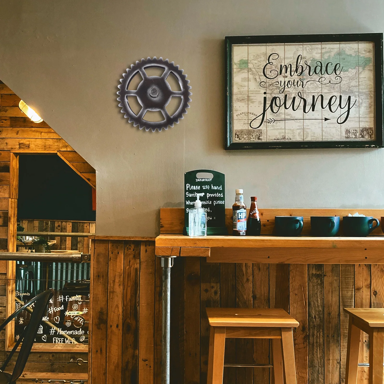1Pcs Vintage Wooden Gear Wall Hanging Retro Round Gear Decor Home Bar Cafe Office Wall Ornament Home Bar Cafe Decor
1Pcs Vintage Wooden Gear Wall Hanging Retro Round Gear Decor Home Bar Cafe Office Wall Ornament Home Bar Cafe Decor